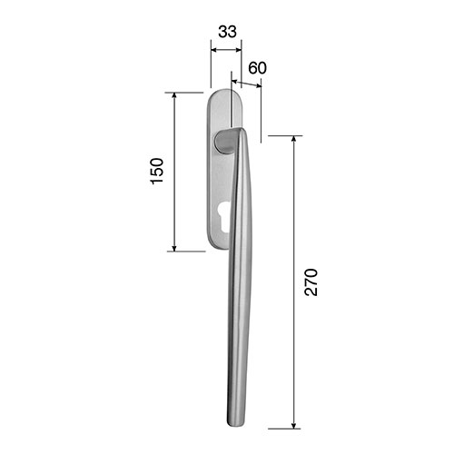 Pair of pull handle Mito sections