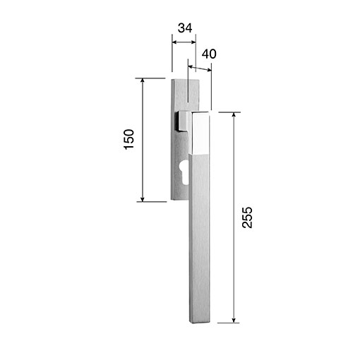 Pair of Pull Handle Elle sections