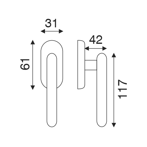 sezioni Maniglia Linea