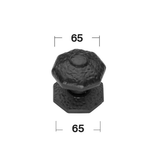 Octagonal knob Ø 65 mm sections