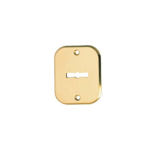 Rectangular escutcheon 50x63 mm double bit key CR   