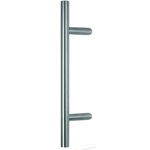 Lina off-set pull handle INOX SAT int. 300 mm - lung. 400 mm  