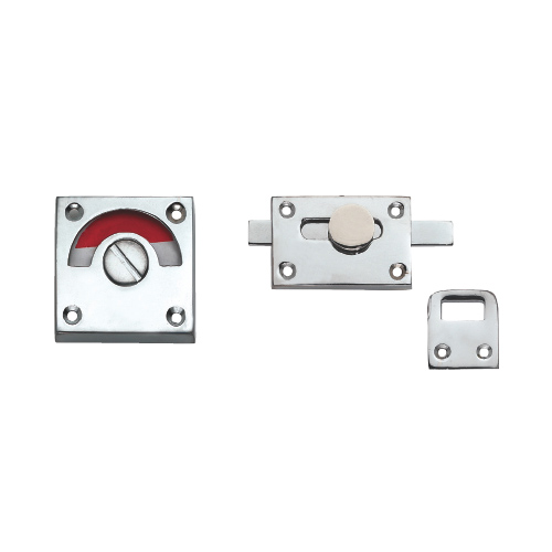 WC latch with red-green signal 62x39 mm