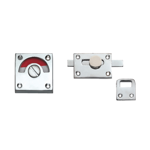 WC latch with red-green signal 62x39 mm CR   