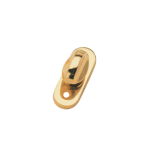 Safety knob oval escutcheon with visible screws