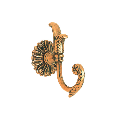 Barocco curtain hook with rose 
