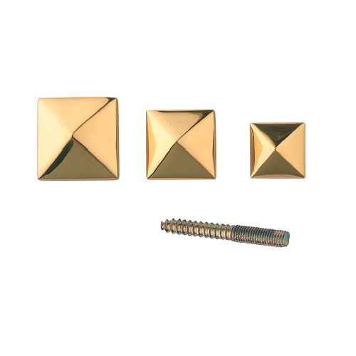 Brass nail with separate screw