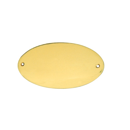 Capri heavy oval name-plate 140x70 mm