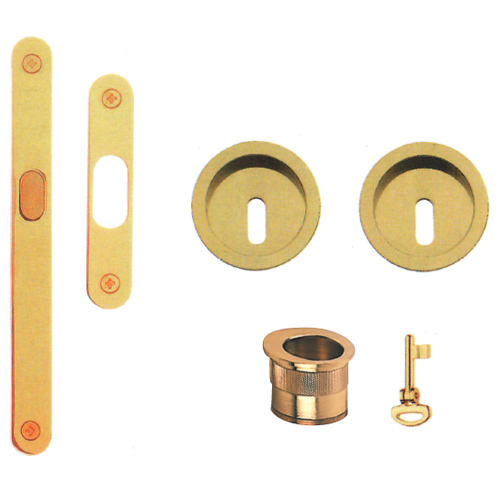 Kit round key with lock and pull ring