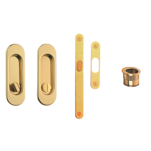 Kit oval WC with lock and pull ring plastic support