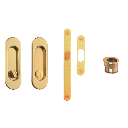 Kit oval WC with lock and pull ring plastic support OGR   