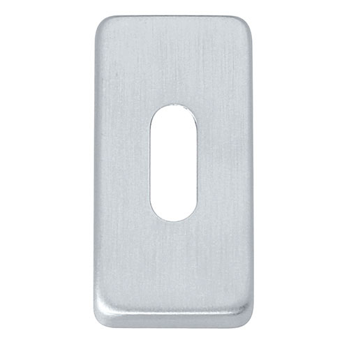 Rectangular pressured fixed escutcheon 61x31 mm