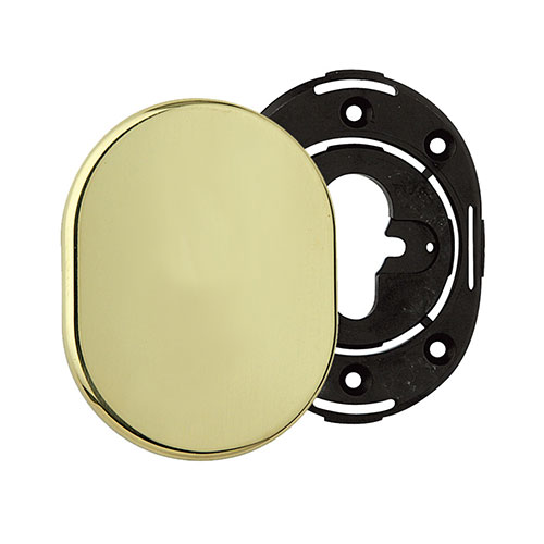 Oval dummy escutcheon 62x82 mm