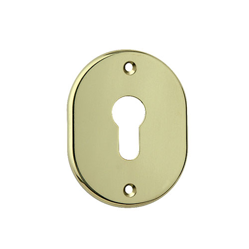 Oval escutcheon 70x90 mm yale hole OLV   