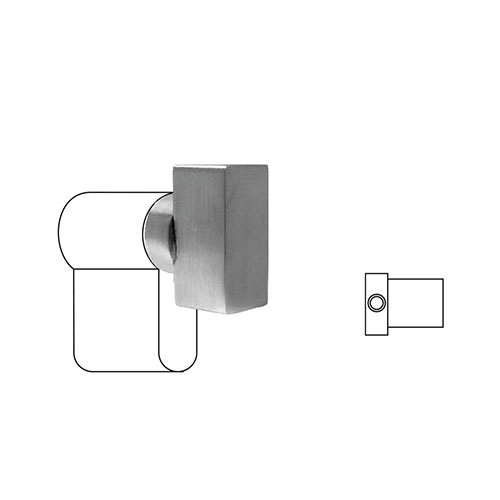 Rectangular cylinder knob CRS   