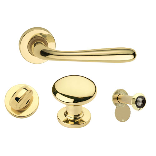 Set for armoured door Brass Line