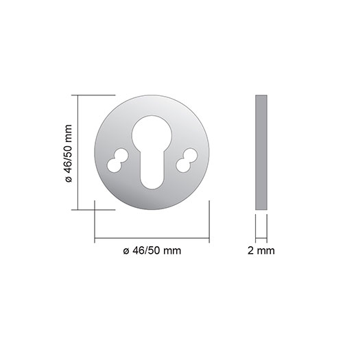 Spessore 2 mm zincato per protezione cilindro